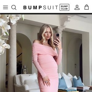 Pink maternity dress - size small